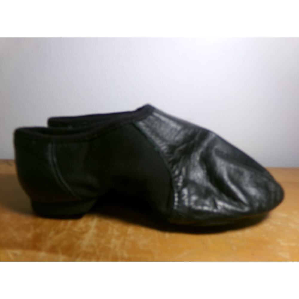Dance Jazz Shoes Bloch Child 12.5M Black Leather Slip On Split Sole